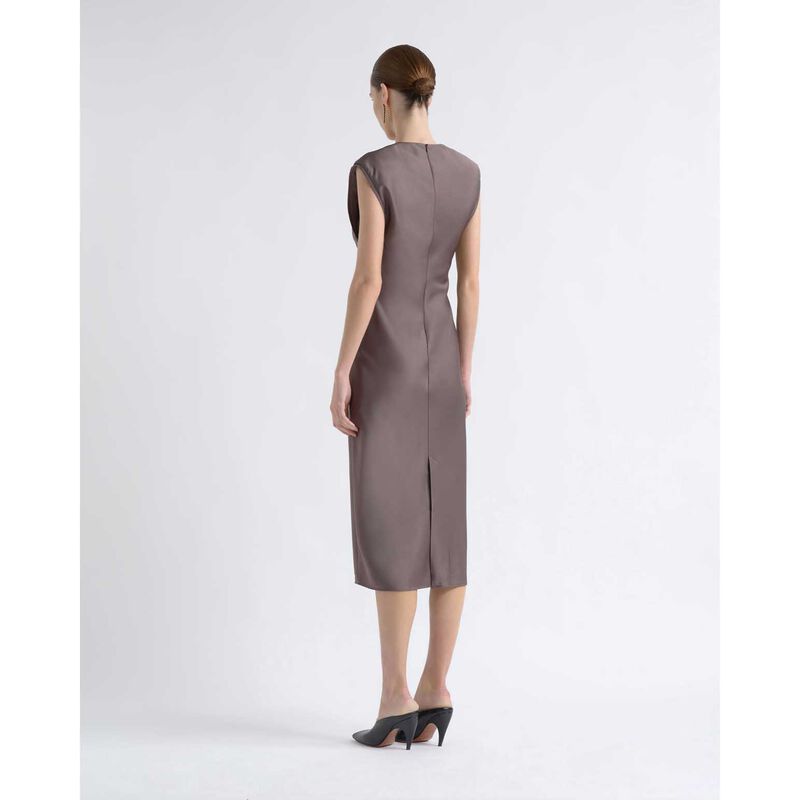 Cue Satin Bias Midi Dress image number 5